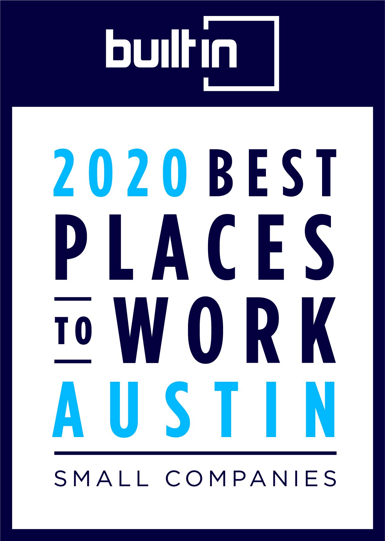 2020 Best Places to Work Austin Badge 