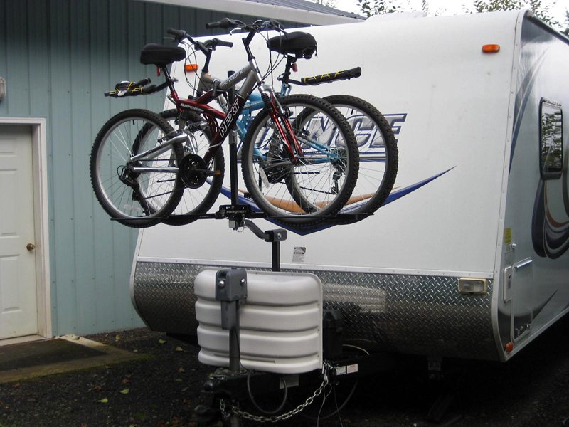 camper tongue bike rack