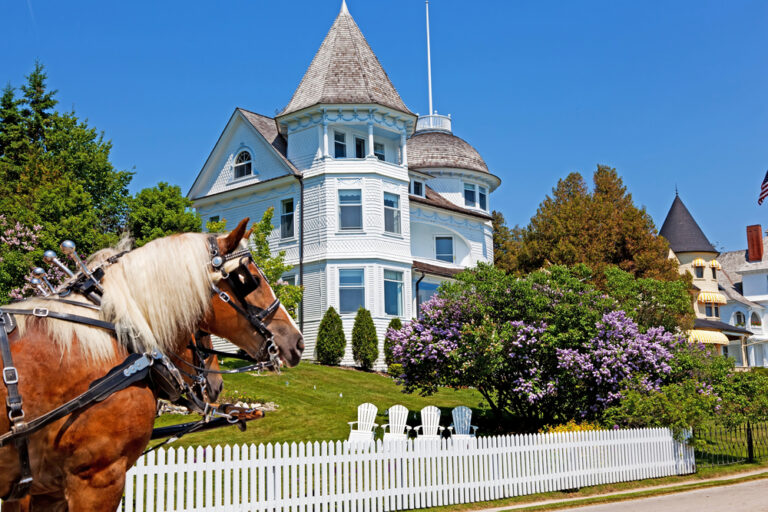 Wedding Cake Cottage on Mackinac Island - Shutterstock