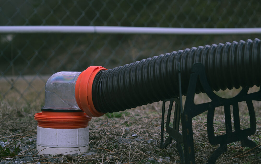 an RV sewer pipe