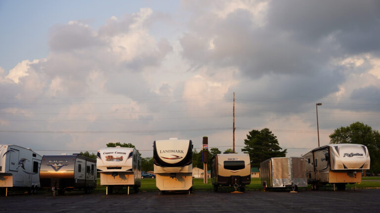 RVs in storage