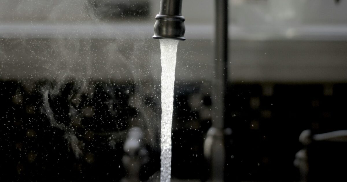 Water running in RV sink