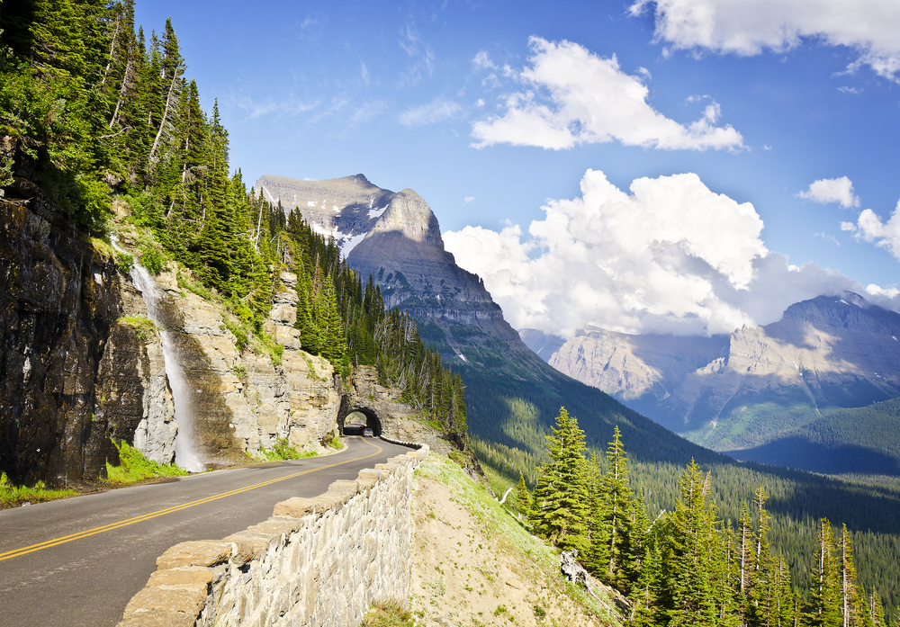 Going to the Sun Road is one of the most popular national park scenic drives