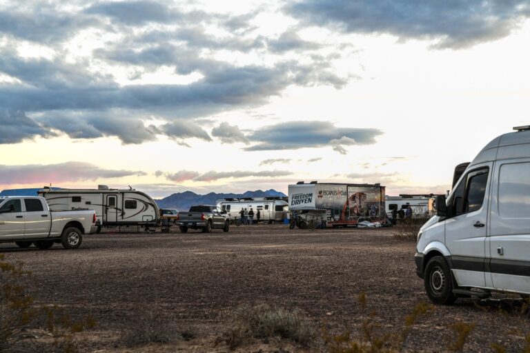 RVs and motorhomes at Quartzsite, AZ