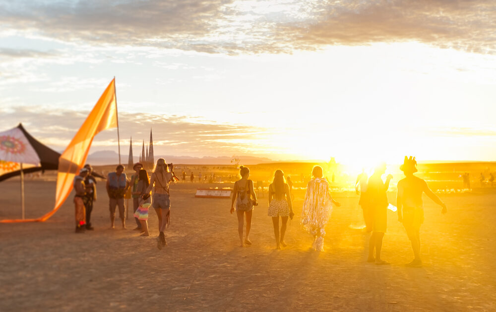 people at Burning Man