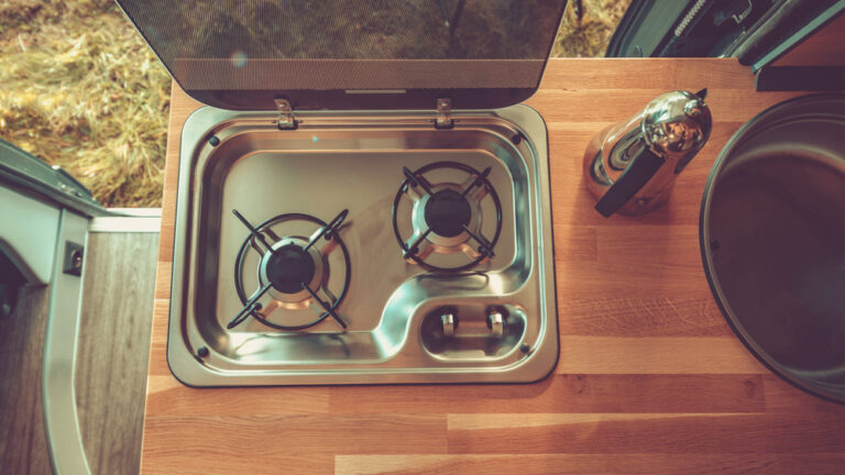 an RV stove