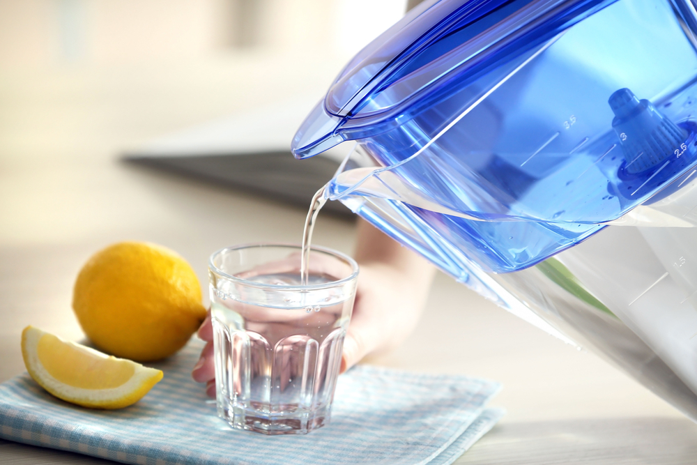 a kitchen water pitcher with filter