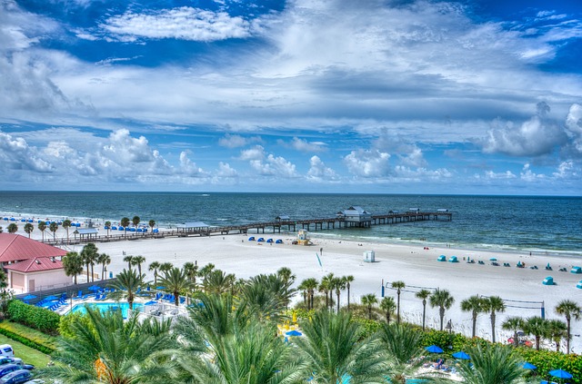 Clearwater Beach Florida on a sunny day