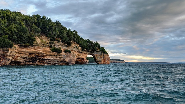 Pictured Rocks National Lakeshore in Michigan