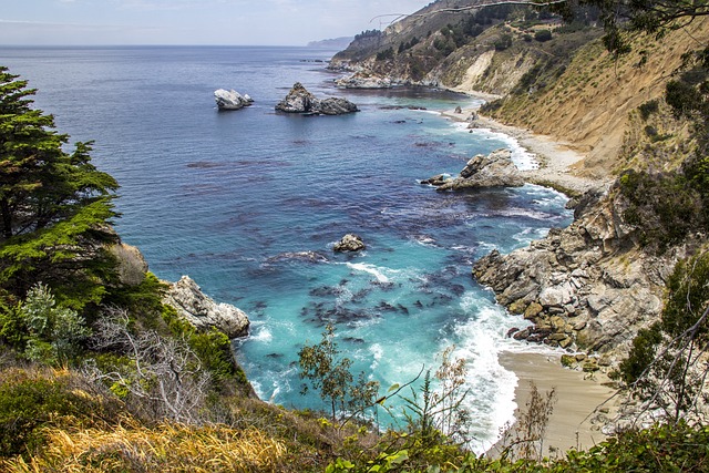 The Pacific Coast at Big Sur in California