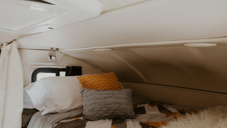 A trendy RV bunk
