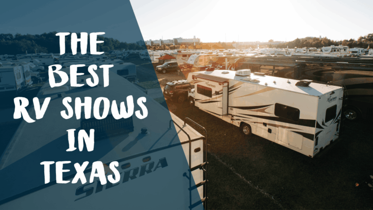 RV banner for Texas RV shows