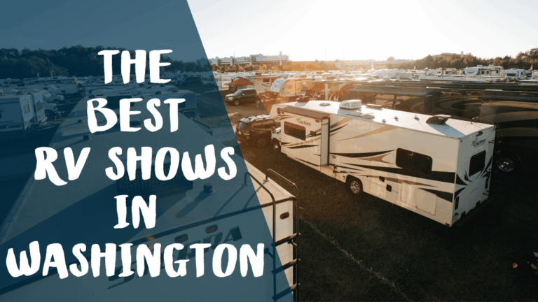 banner for RV shows in Washington