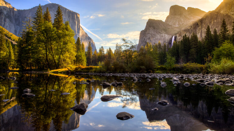 Yosemite National Park is a great stop while RV camping in California
