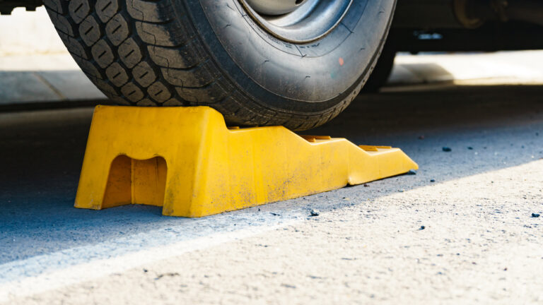 RV leveling blocks to even out a camper