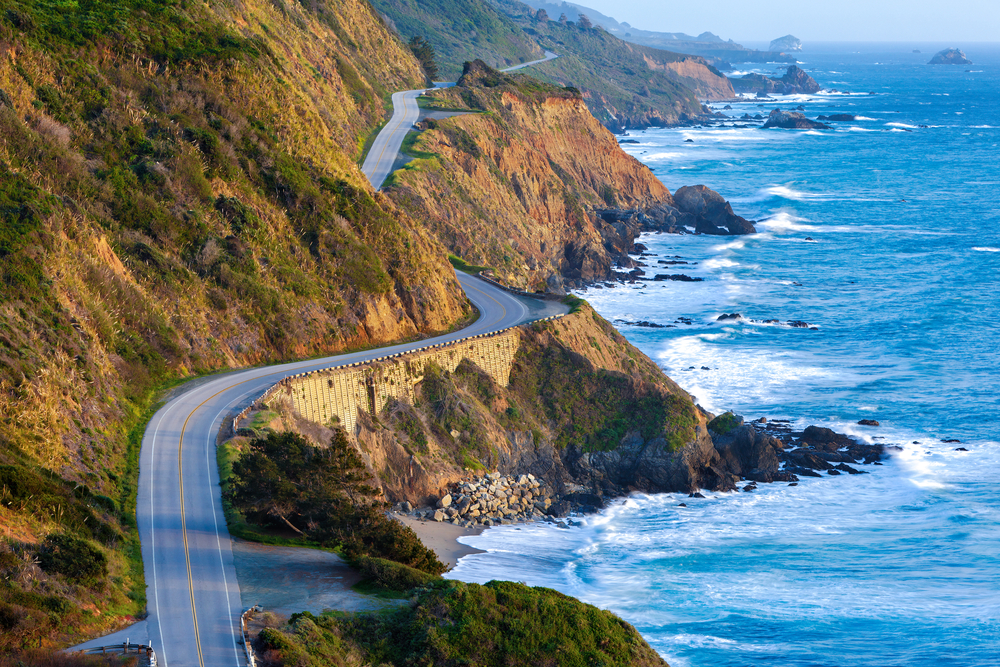 Highway 1 near Big Sur