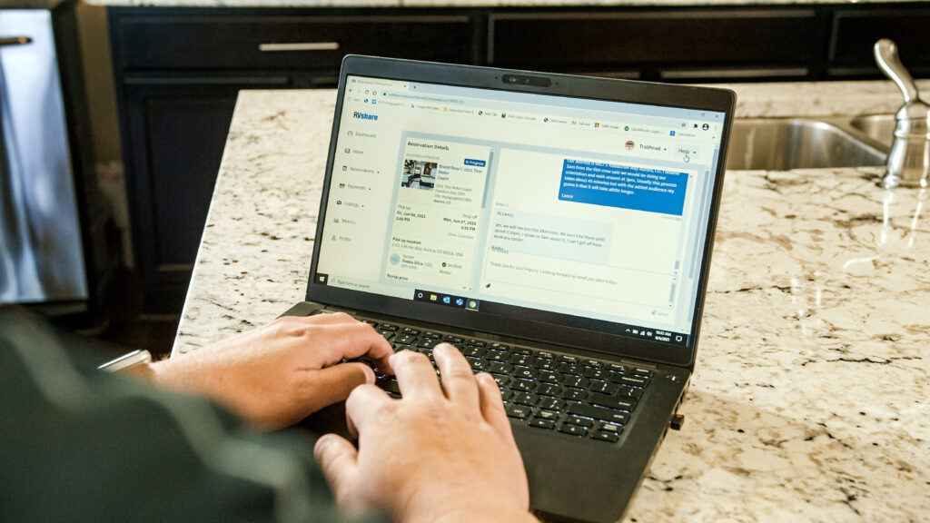 a man working on a computer