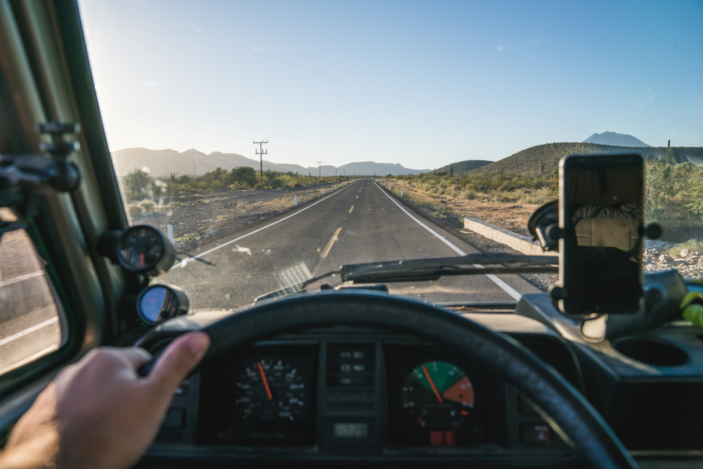 an RV with a GPS system