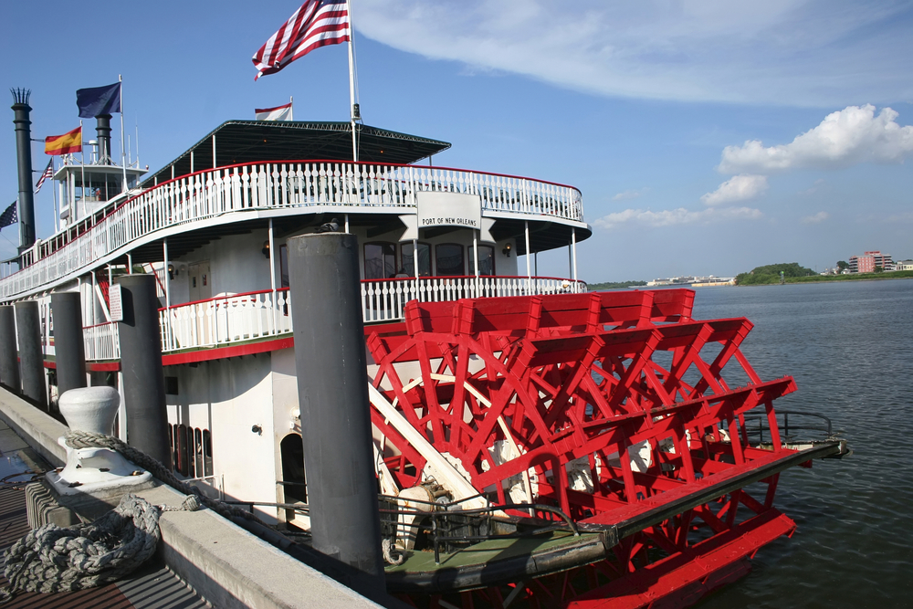 a paddle steamer in New Orleans