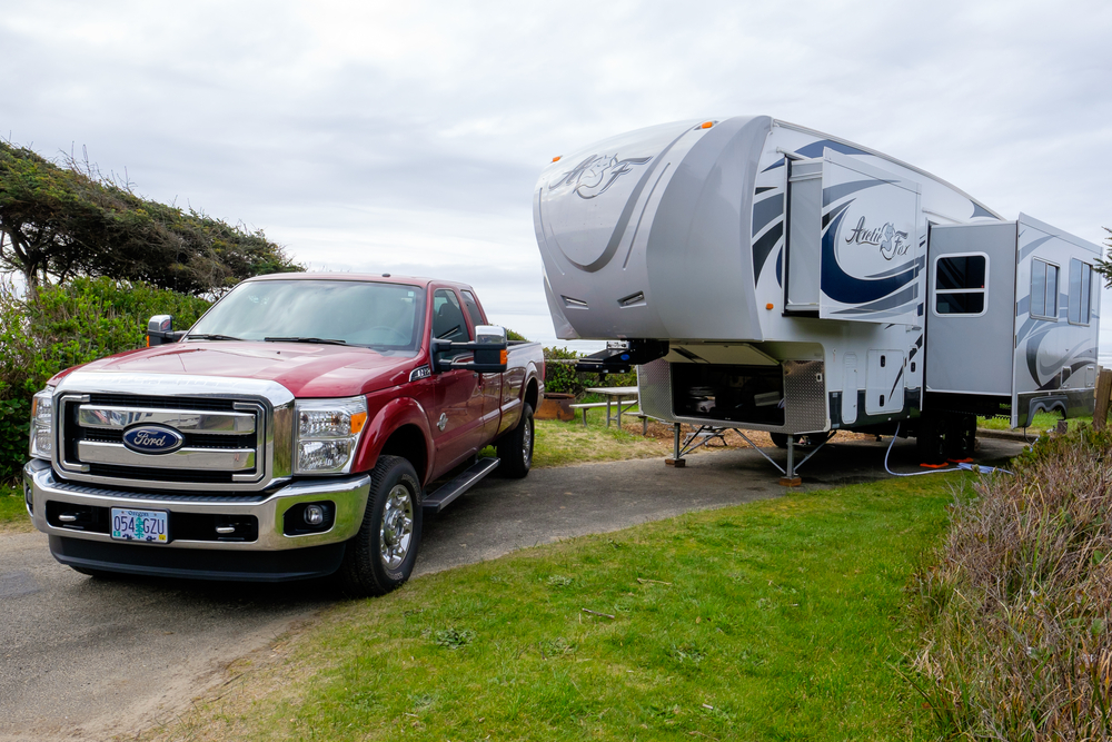 A Fifth Wheel Trailer