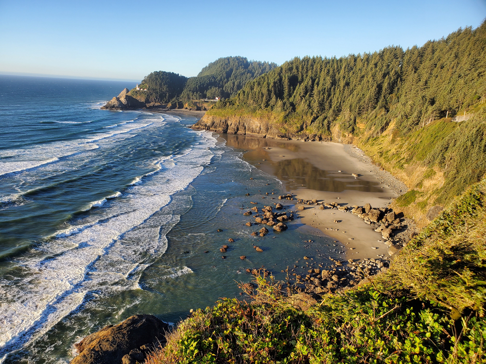 the coast by Yachats Oregon