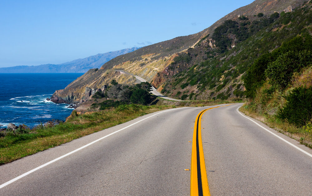 headed north on the Pacific Coast Highway
