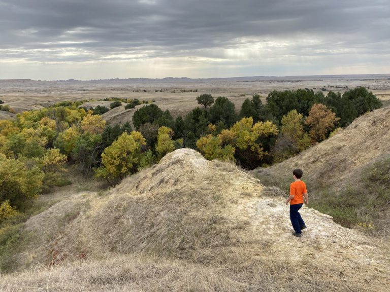 Kid in Badlands National Park