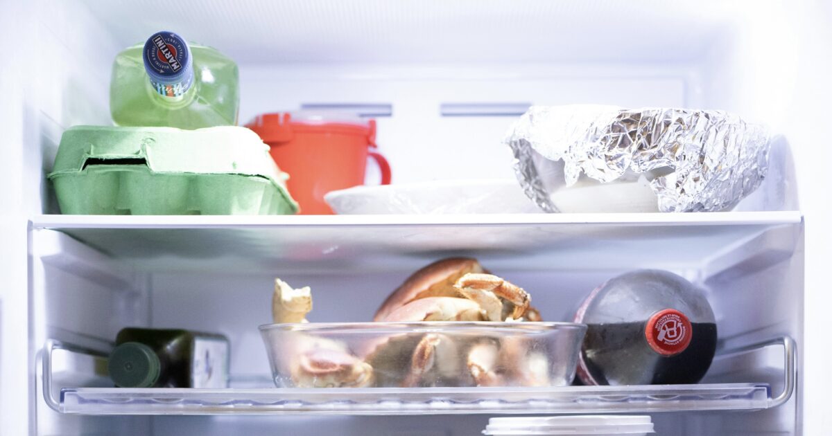 Food in a Dometic RV refrigerator