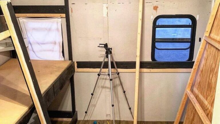 demolition of an rv interior