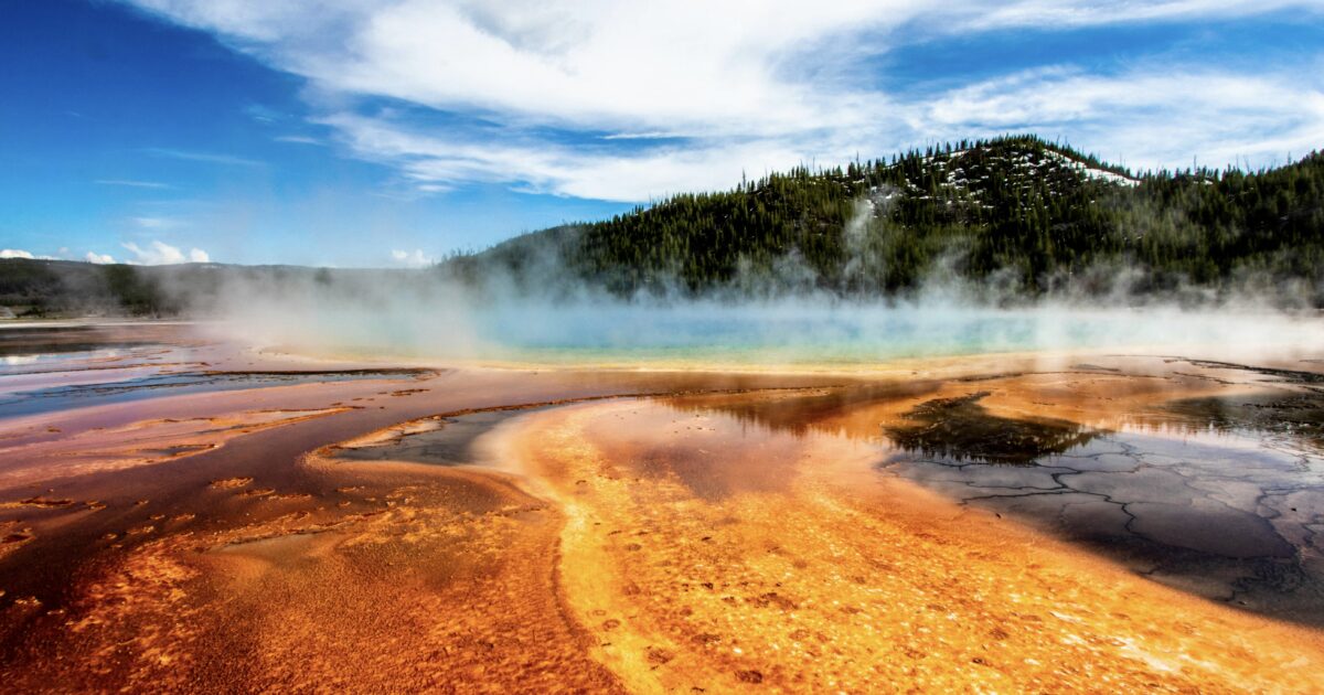 Yellowstone National Park, one of the top Wyoming landmarks