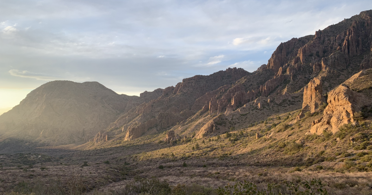 Big Bend national park at sunset by Maddi Bourgerie
