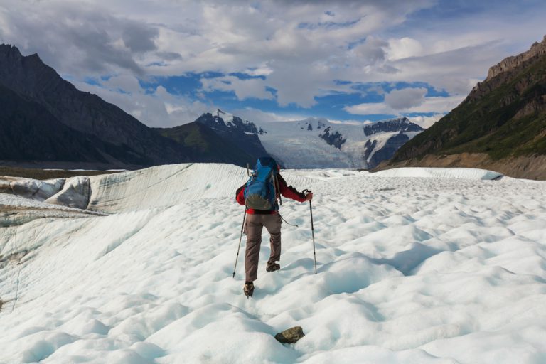 Hike in Wrangell-St. Elias National Park, Alaska