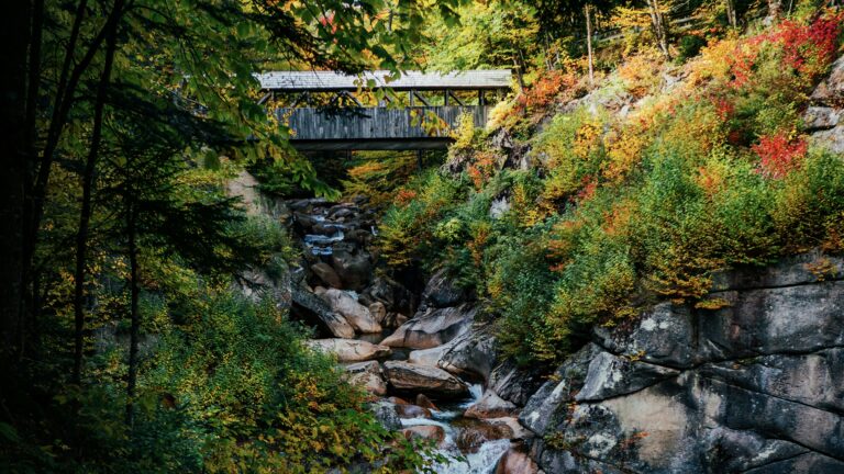 Flume Gorge, one of the best New Hampshire landmarks