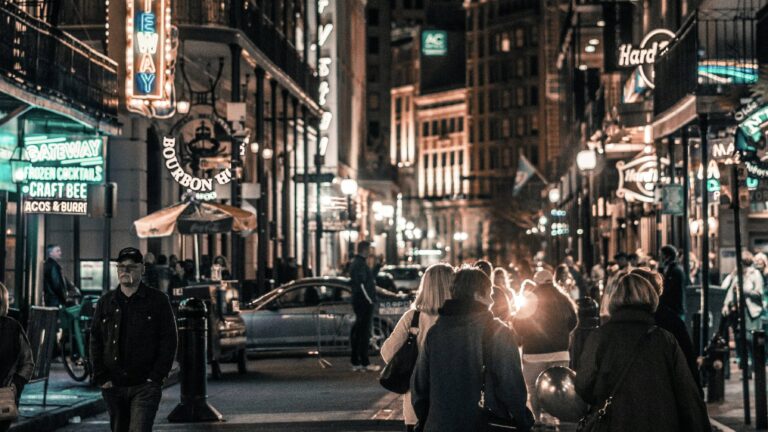 Bourbon Street, one of the most iconic landmarks in Louisiana