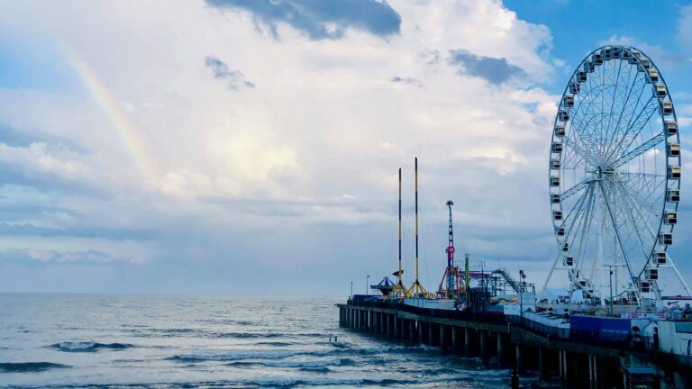 Pier in Atlantic City, one of the best landmarks in New Jersey