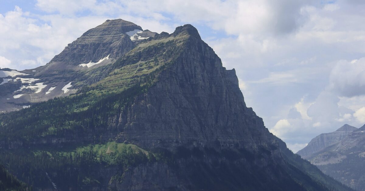 View of mountain from Montana boondocking spot