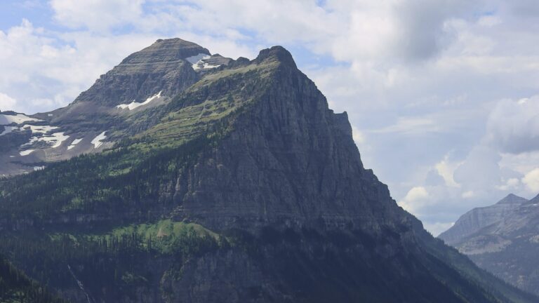 View of mountain from Montana boondocking spot