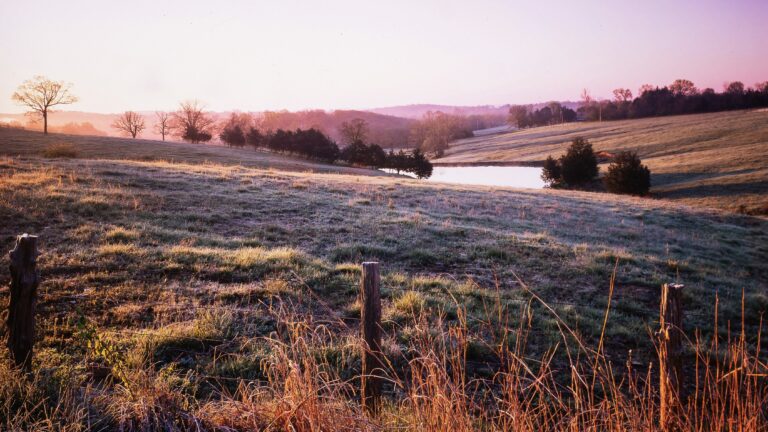 Lovely view of farmland from Missouri boondocking spot