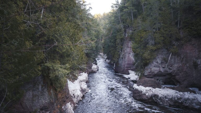 Gorgeous river near Michigan boondocking site