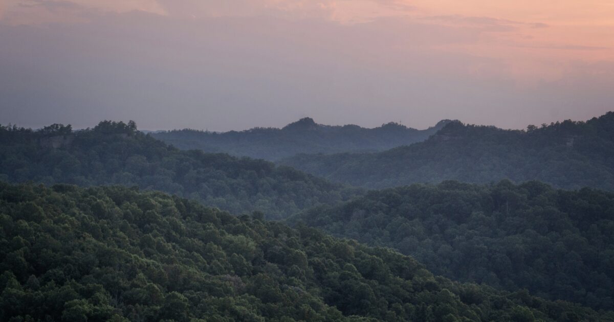 Kentucky boondocking mountain view