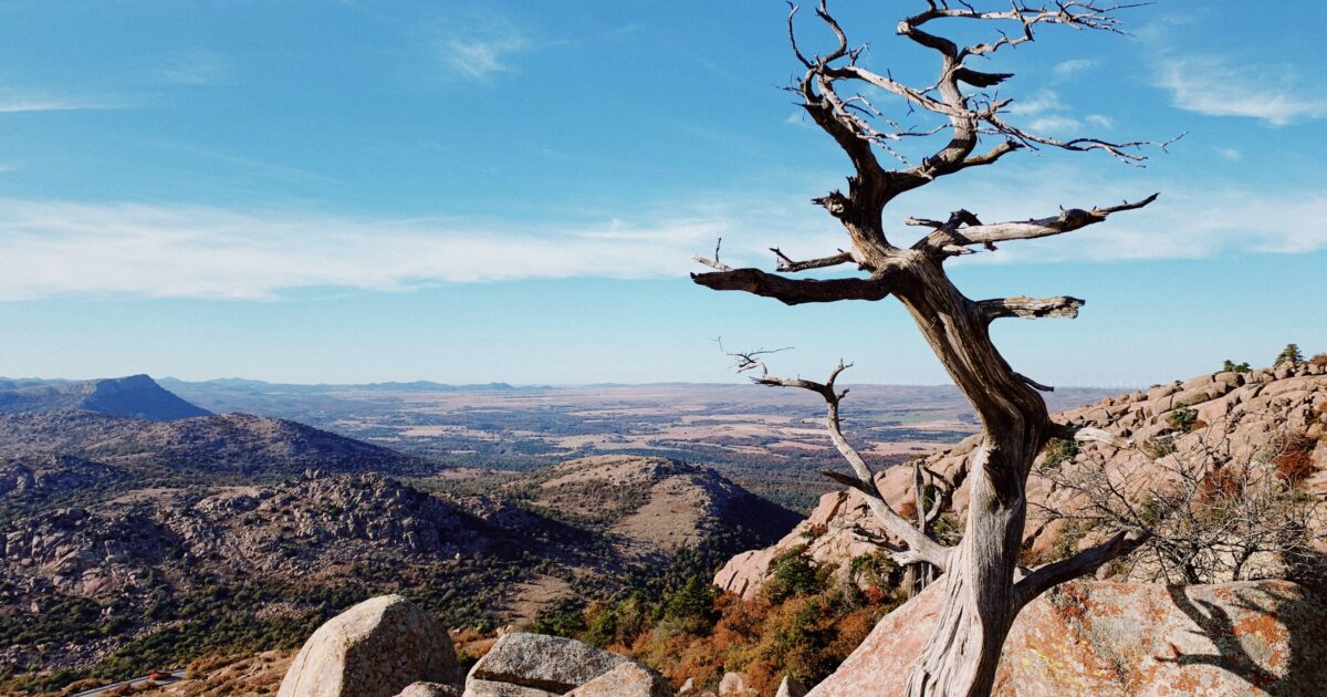 View from the top of Mt. Scott, something you might see while Oklahoma boondocking