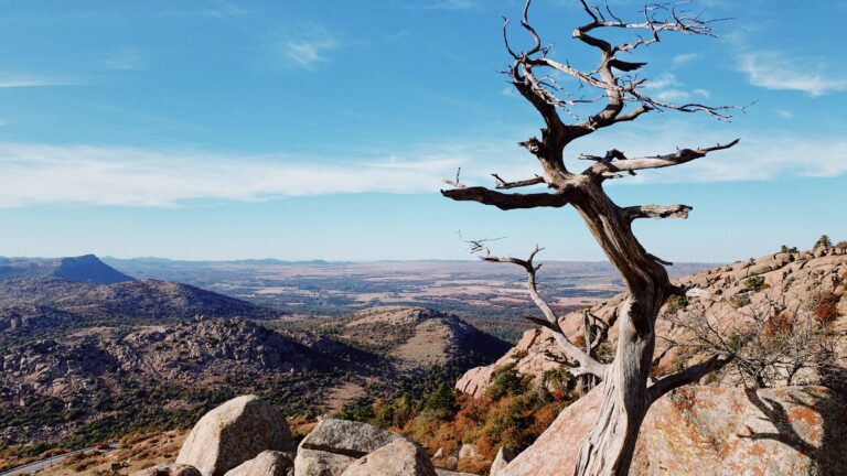 View from the top of Mt. Scott, something you might see while Oklahoma boondocking