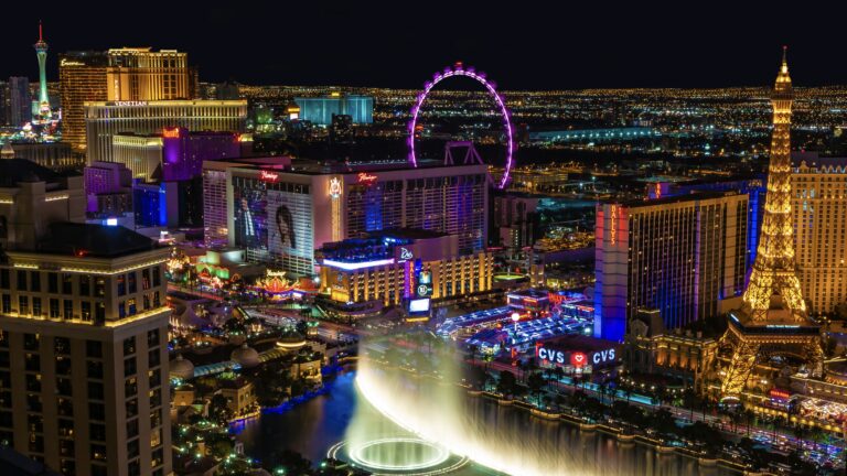 The Las Vegas strip, one of the best Nevada landmarks