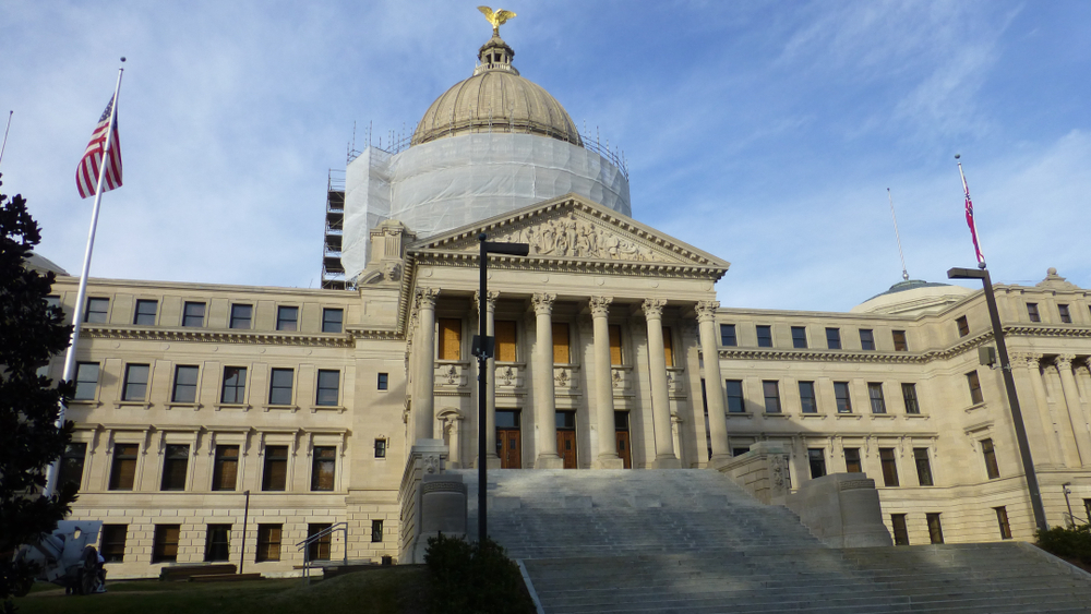 The State Capitol building in Jackson, Mississippi is a great place to visit when RV camping in Mississippi