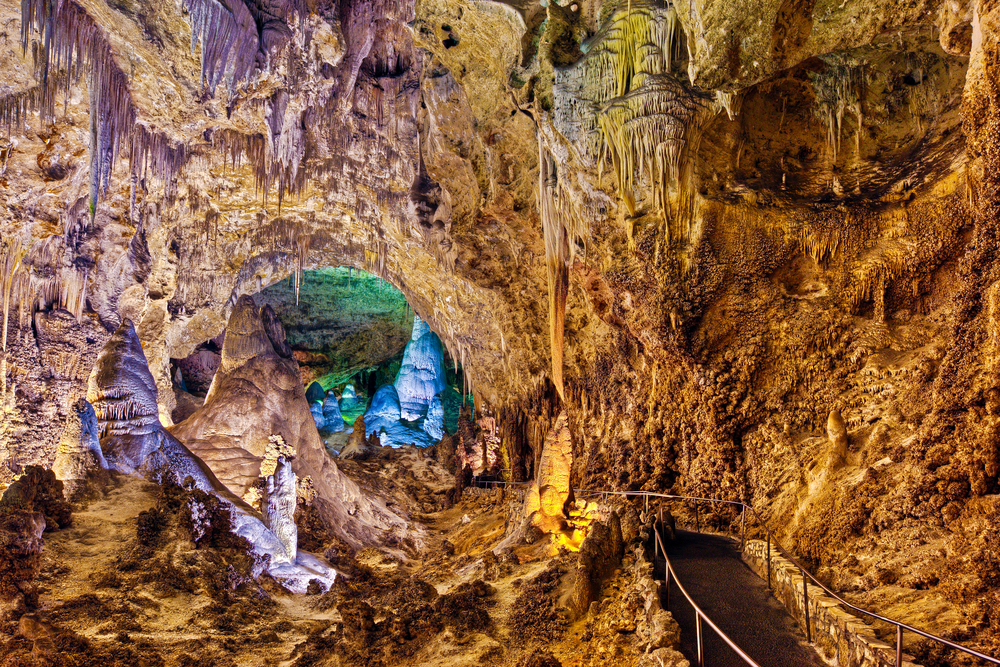 Walkway through the Big Room, Carlsbad Caverns National Park, New Mexico