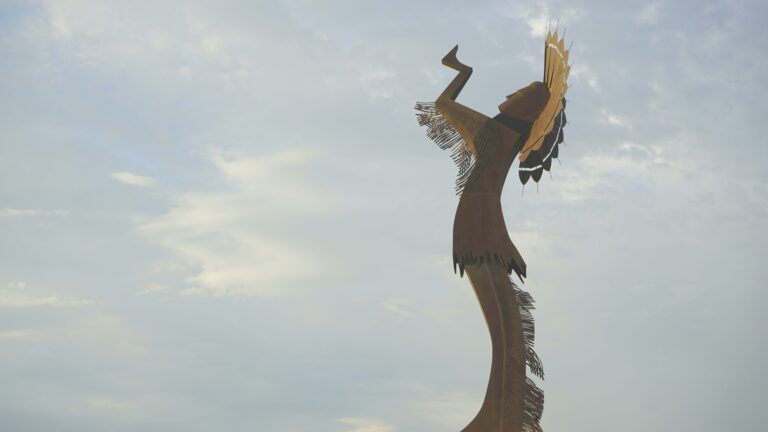 Keeper of the Plains, one of the best Kansas landmarks