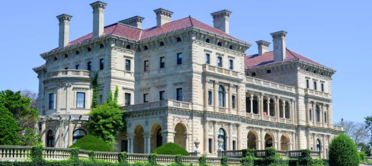 The Breakers mansion is one of the most famous Rhode Island landmarks