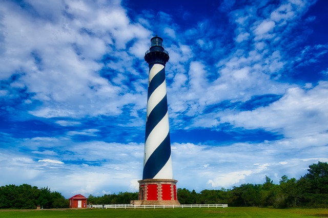 A lighthouse at Cape Hatteras