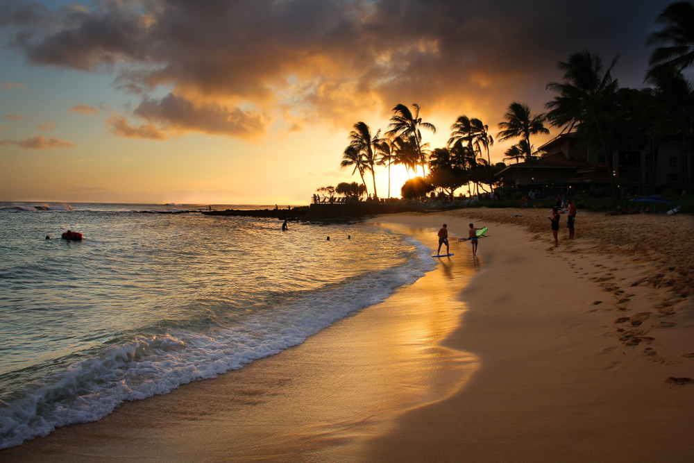 Sunset at Poipu Beach