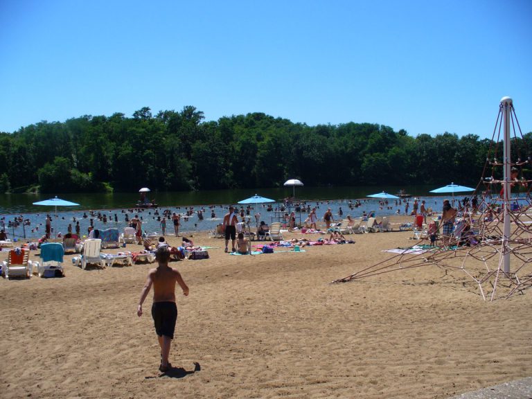 West Lake Beach inside West Lake Park, Iowa